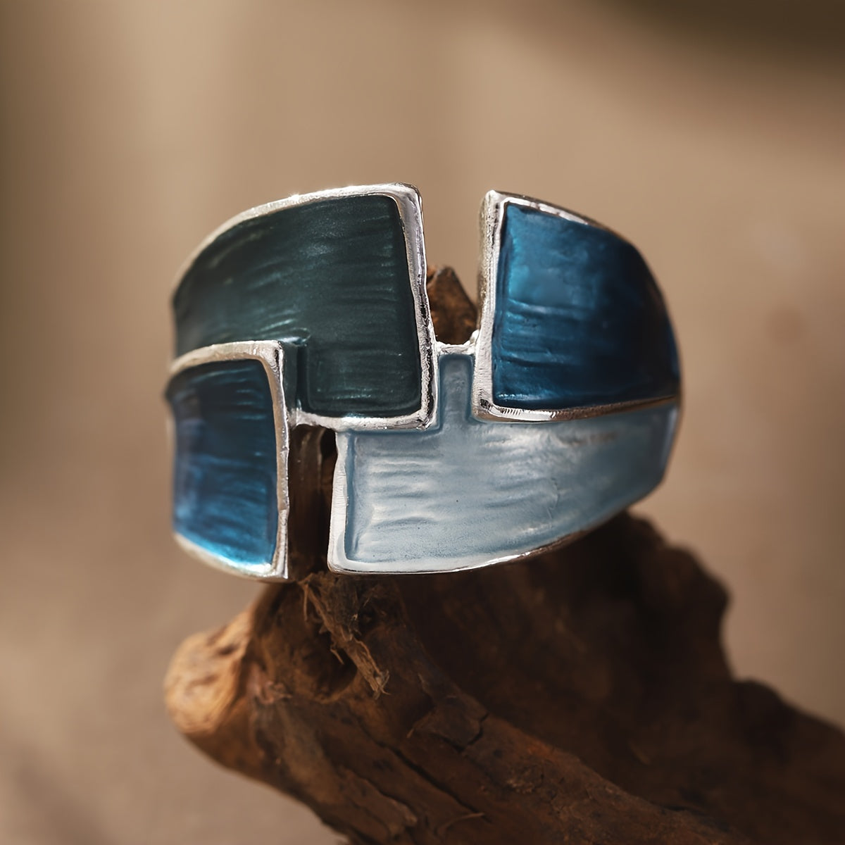 Anello vintage dipinto a mano