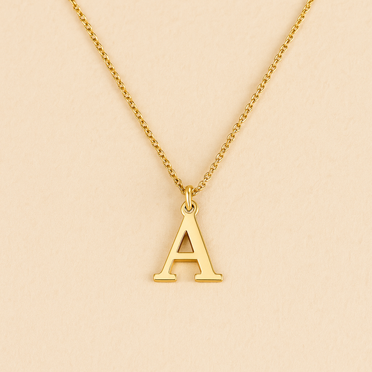 Ciondolo lettera d'amore in oro