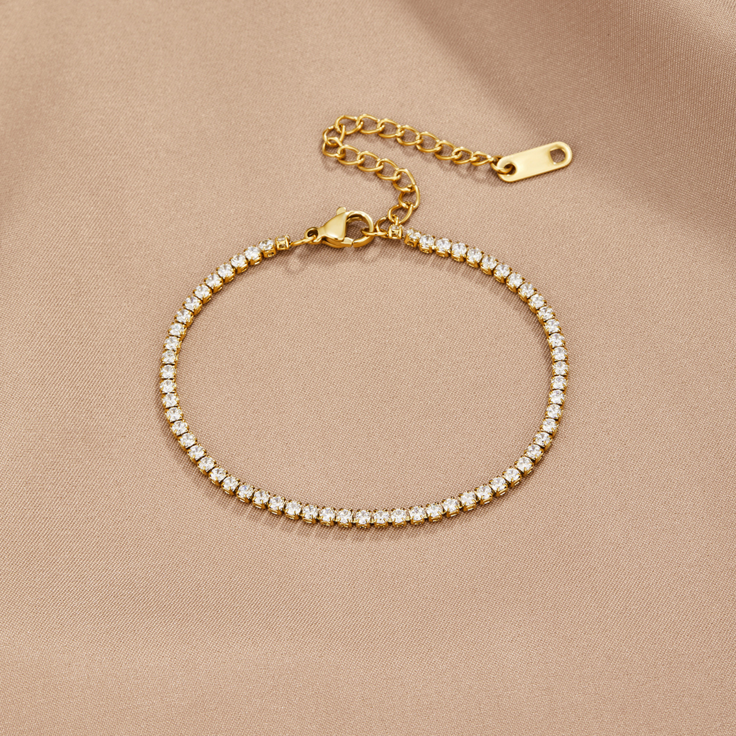 Bracciale tennis in oro Cordelia