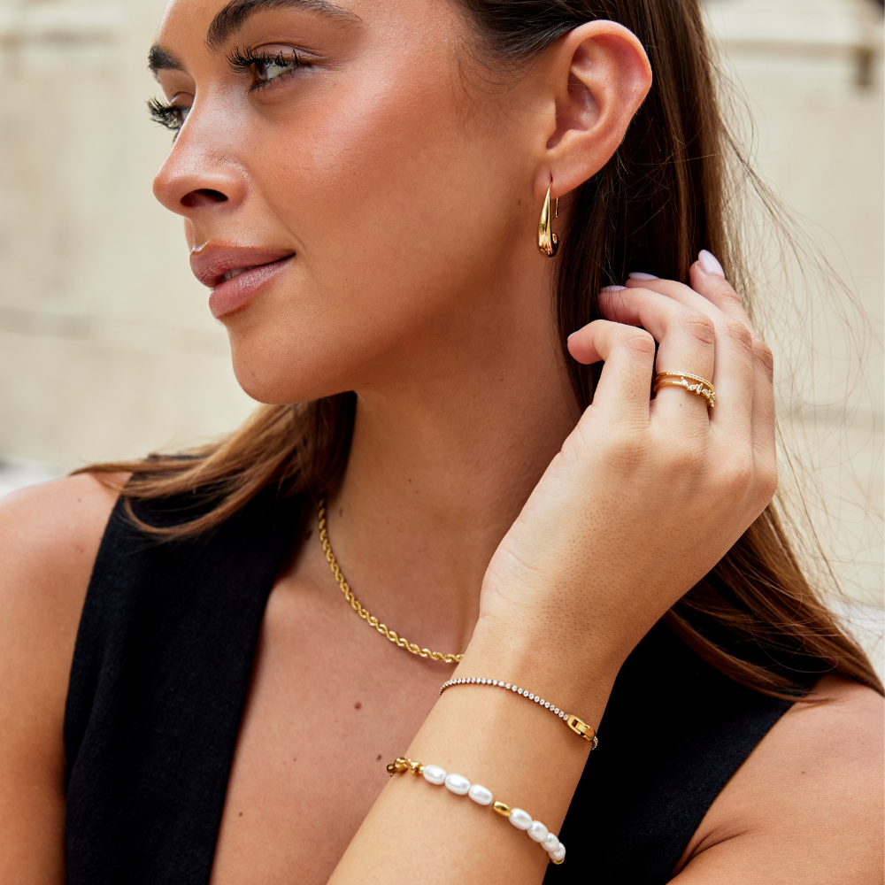 Bracciale in oro con cristalli Niyah