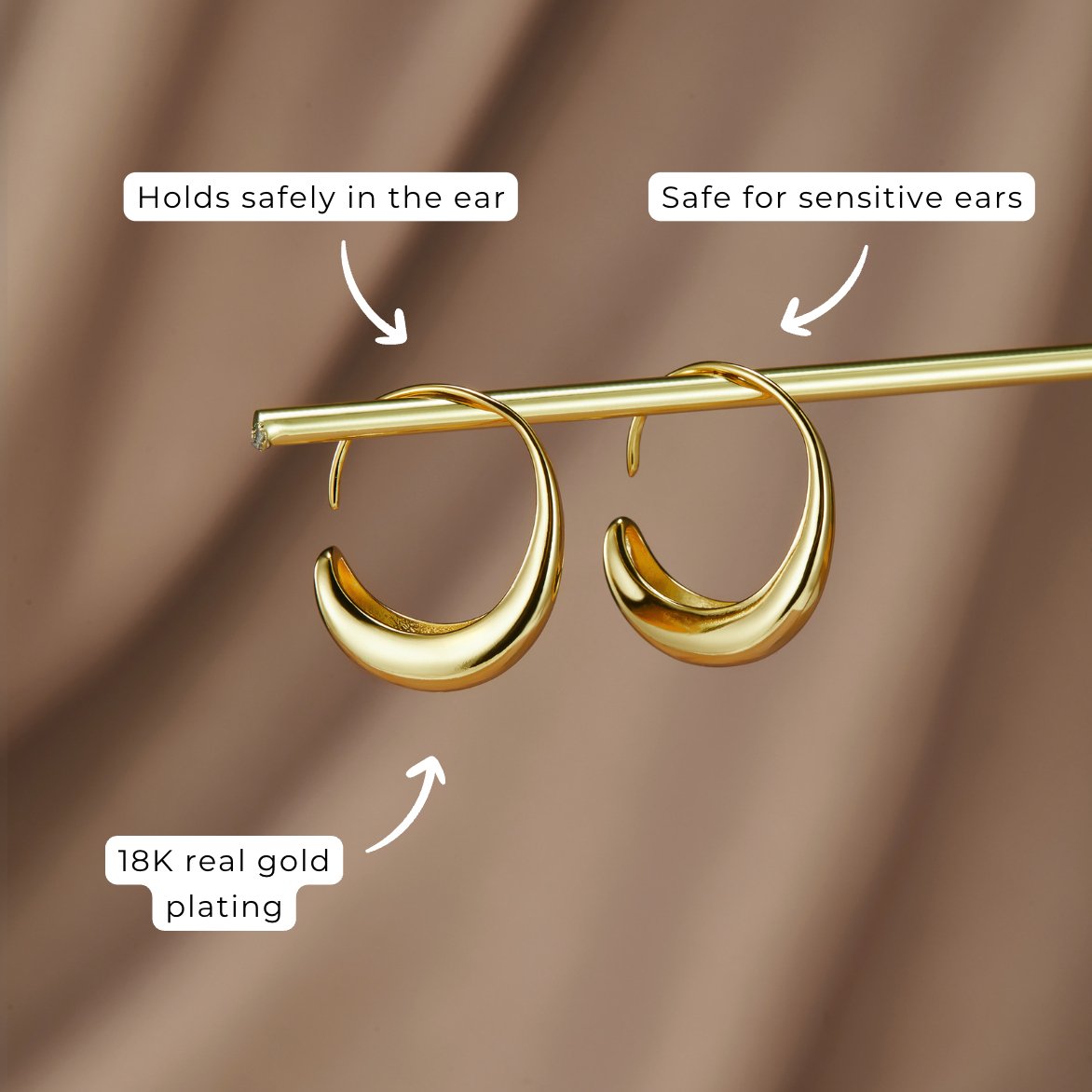 Cina - Orecchini a cerchio pendenti