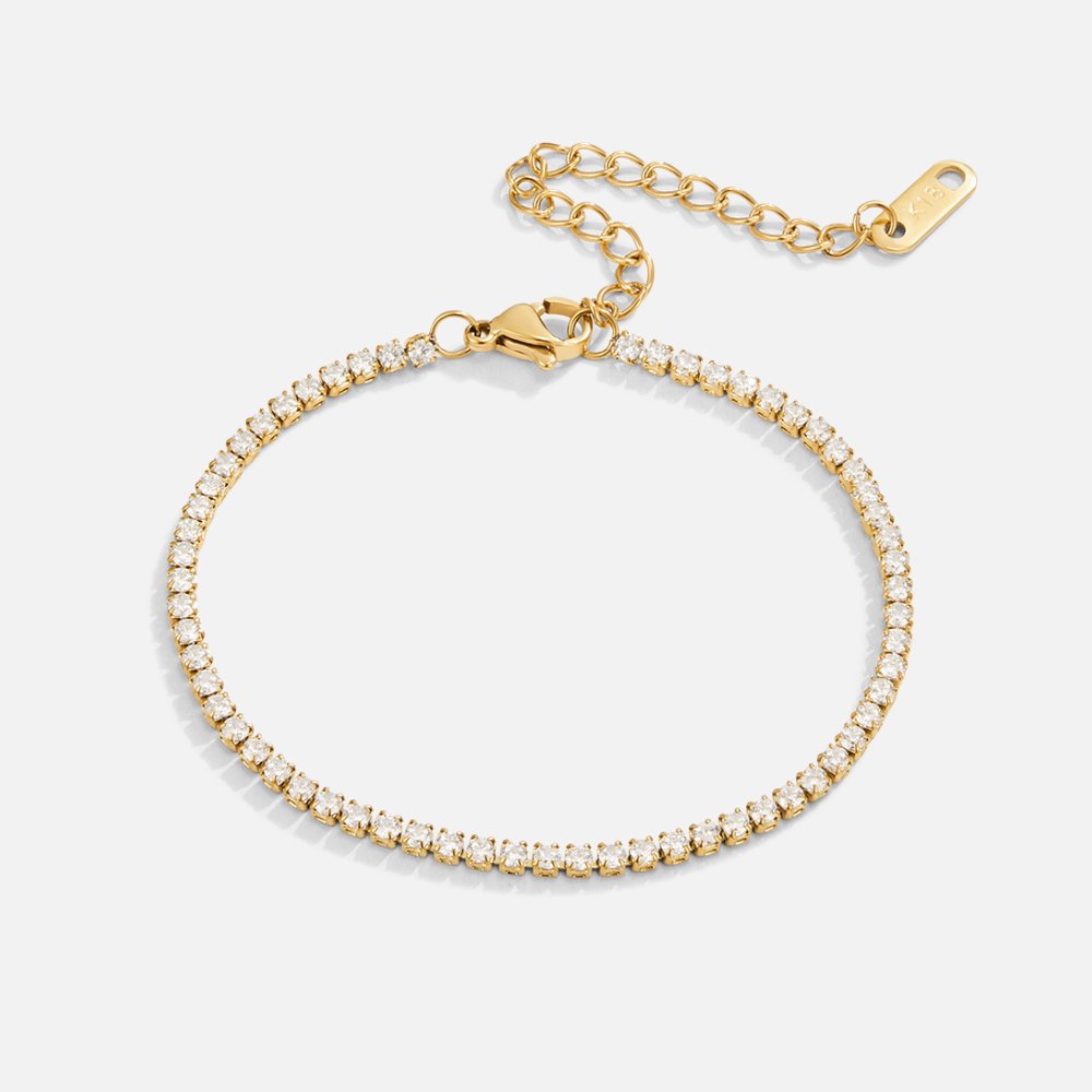 Bracciale tennis in oro Cordelia
