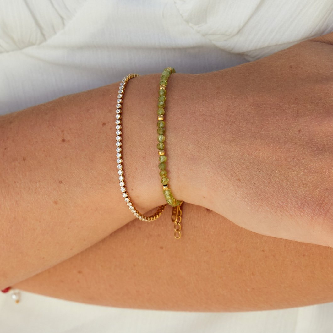 Bracciale tennis in oro Cordelia