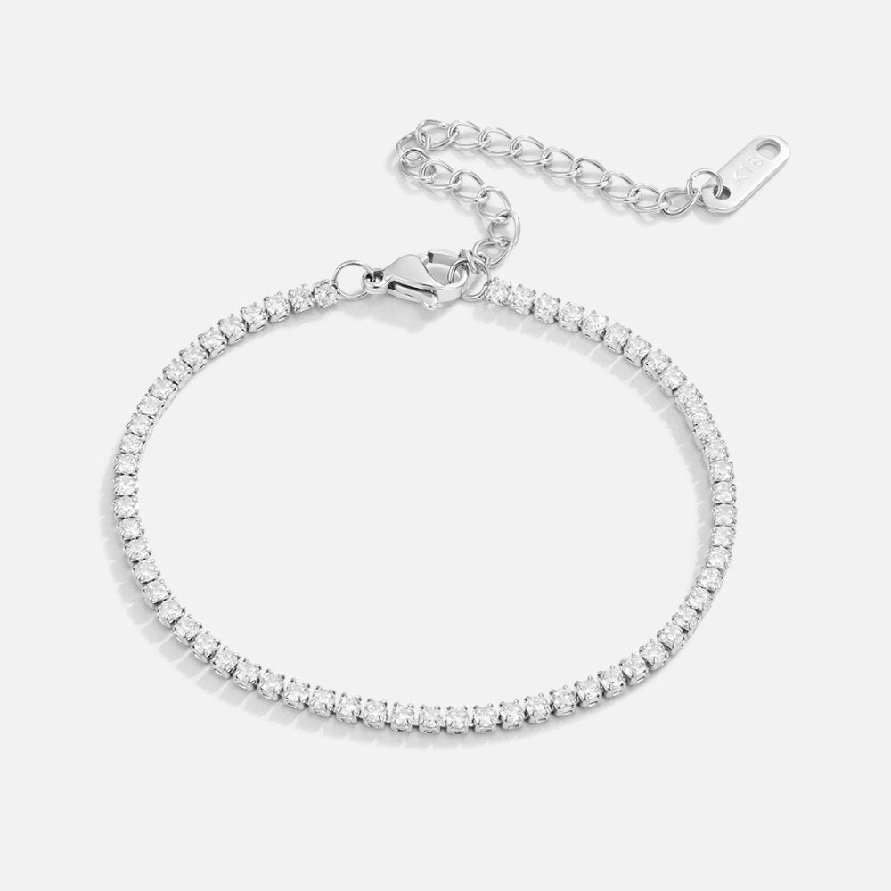 Bracciale tennis in argento Cordelia