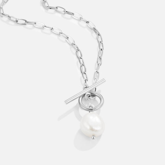 Collana in argento con perle Eva