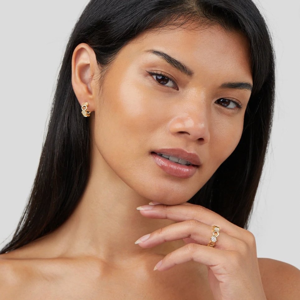 Ape - Anello in oro e cristallo