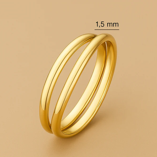Anello Léna Trielle in oro