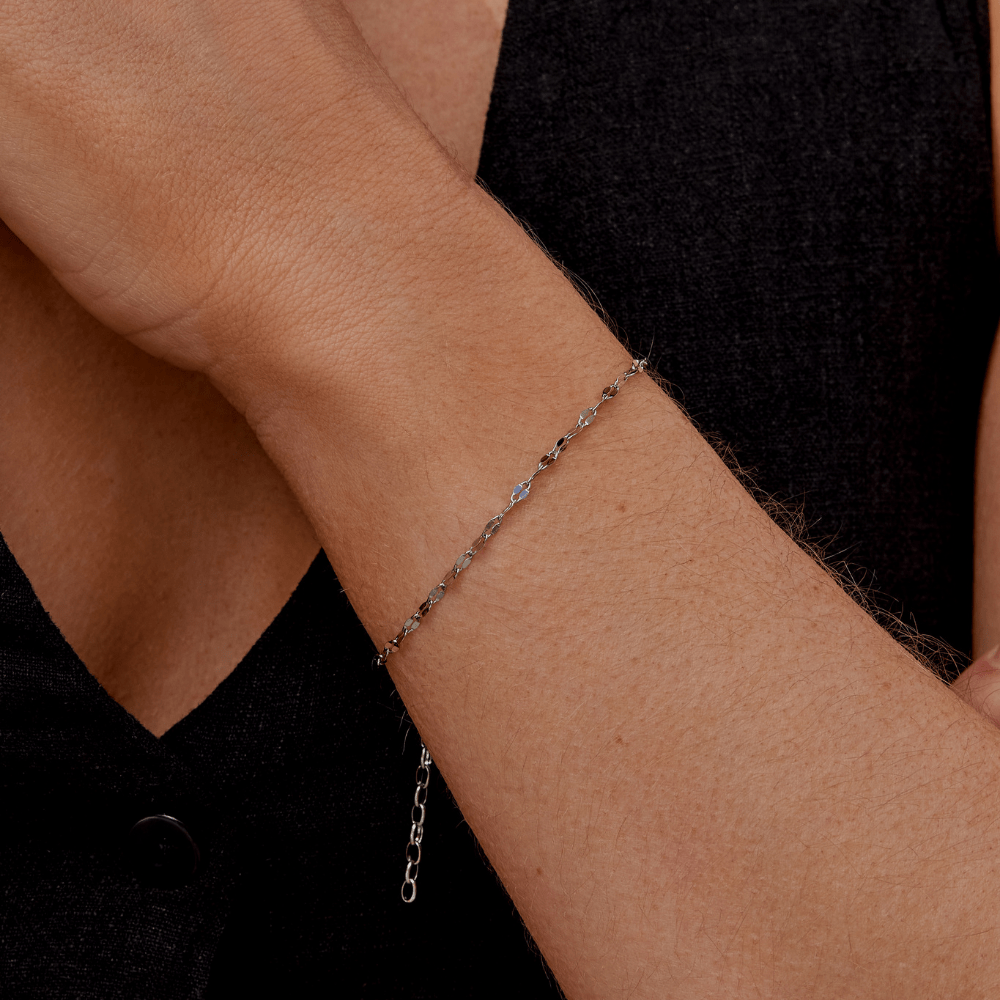 Bracciale a catena in argento Leila