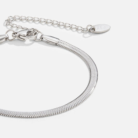 Bracciale in argento con catena a serpente Sarya