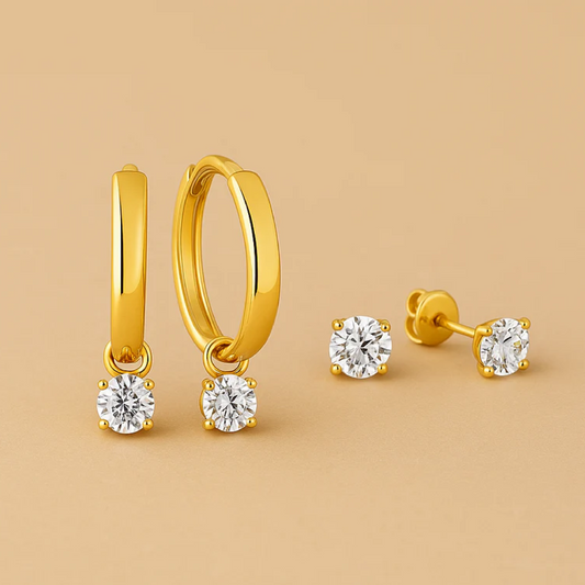 Orecchini Larmes de Lune in oro