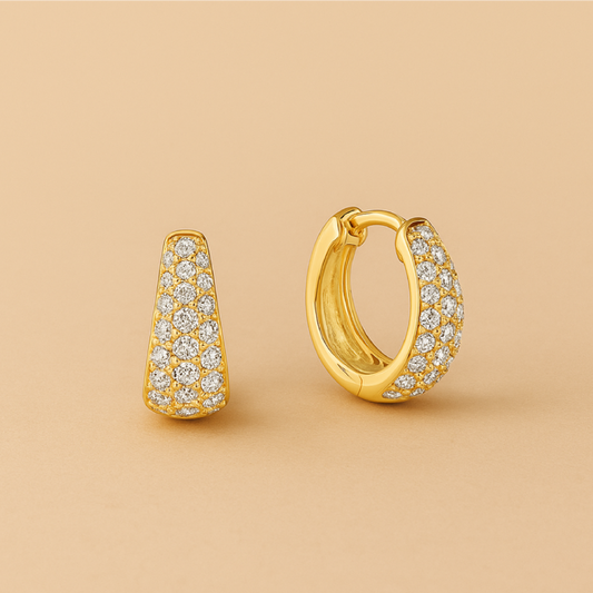 Orecchini a cerchio Jules Mini in oro