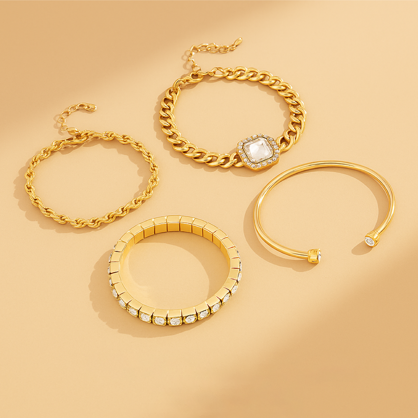 Set Bracciale Domizia Calvina – Eleganza Oro