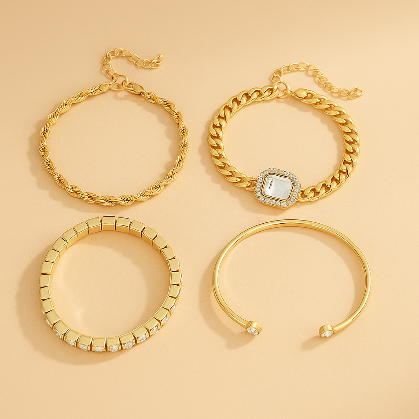 Set Bracciale Domizia Calvina – Eleganza Oro