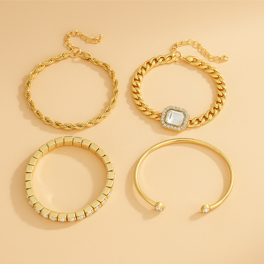 Set Bracciale Domizia Calvina – Eleganza Oro