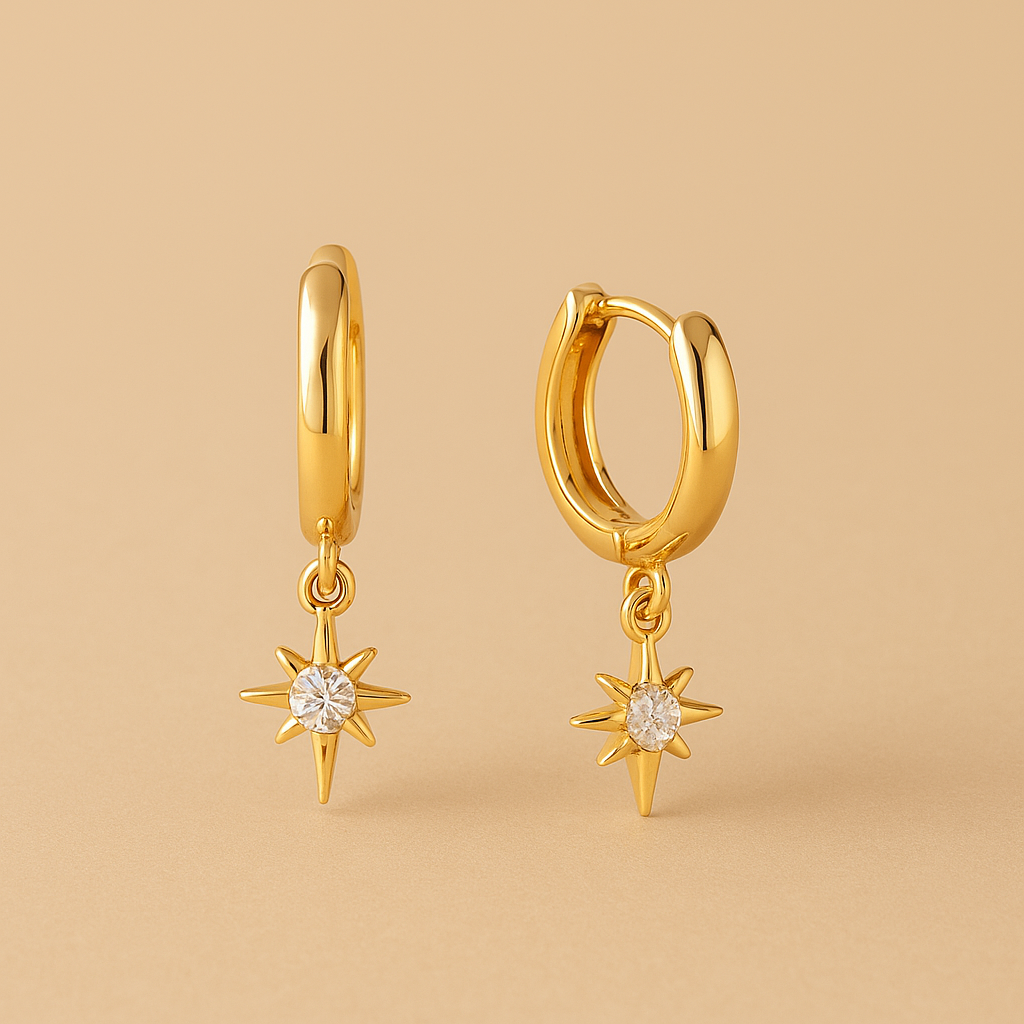 Orecchini a cerchio Vudu in oro