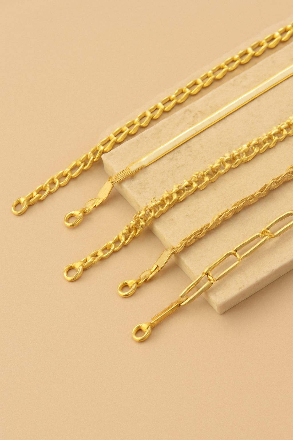 Set di bracciali in oro Ellis Renner - 5 pezzi