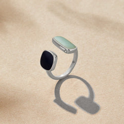 Anello in argento con acquamarina