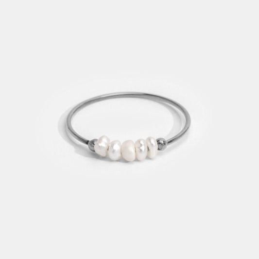 Classic Pearl Silver Ring