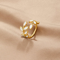 Serene - Anello in foglia d'oro