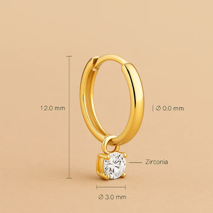 Orecchini Larmes de Lune in oro