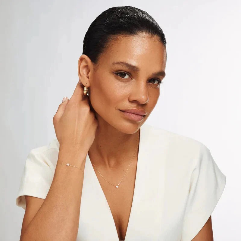 Cléa Moissanite incastonata in oro