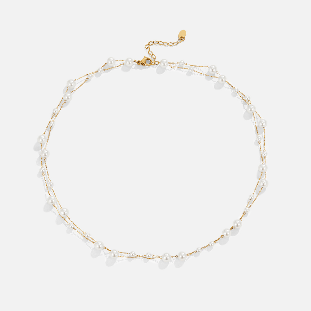 Collana di perle Tori a strati